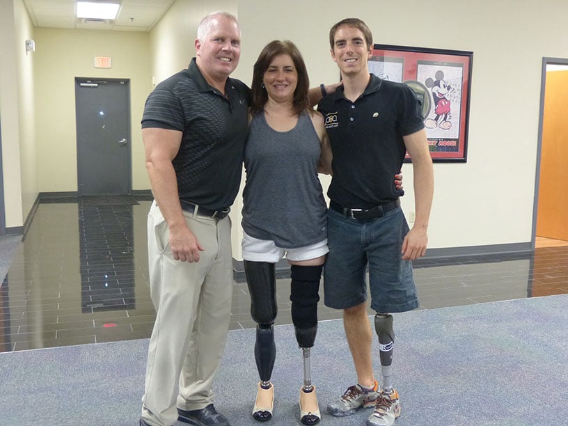 Celeste Standing With Prosthetic & Orthotic Associates Celeste Standing With Prosthetic & Orthotic Associates