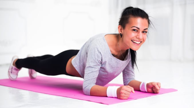 Woman Doing Planks