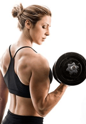 Woman Curling Bicep